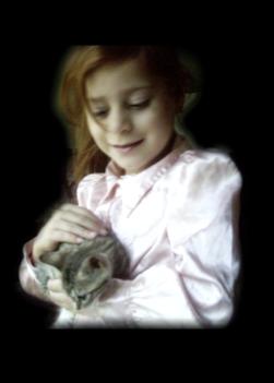 daughter with kitten